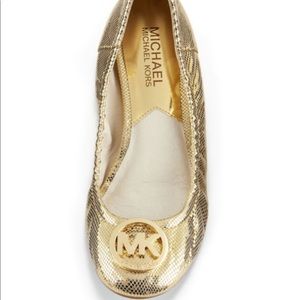 Michael Michael Kors Fulton Python-Embossed Flat